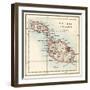 Map of the Maltese Islands, 1870s-null-Framed Giclee Print