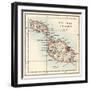 Map of the Maltese Islands, 1870s-null-Framed Giclee Print