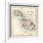 Map of the Maltese Islands, 1870s-null-Framed Giclee Print