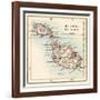 Map of the Maltese Islands, 1870s-null-Framed Giclee Print