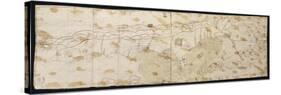 Map of the Maracaibo Lagoon, the Tip of Paraguay, Aruba Island, Curacao and Bonaire, 1552-null-Stretched Canvas