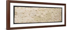 Map of the Maracaibo Lagoon, the Tip of Paraguay, Aruba Island, Curacao and Bonaire, 1552-null-Framed Giclee Print