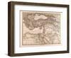 Map of the Mediterranean Sea, 1872-null-Framed Giclee Print