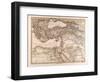 Map of the Mediterranean Sea, 1872-null-Framed Giclee Print