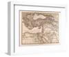Map of the Mediterranean Sea, 1872-null-Framed Giclee Print