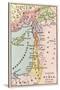 Map of the Middle East at the Time of the Crusades-null-Stretched Canvas