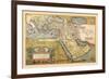 Map of the Middle East-Abraham Ortelius-Framed Art Print