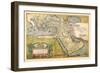 Map of the Middle East-Abraham Ortelius-Framed Art Print