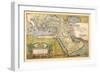 Map of the Middle East-Abraham Ortelius-Framed Art Print