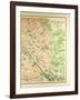 Map of the Monuments in Paris-null-Framed Giclee Print