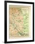 Map of the Monuments in Paris-null-Framed Giclee Print