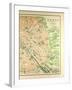 Map of the Monuments in Paris-null-Framed Giclee Print