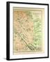 Map of the Monuments in Paris-null-Framed Giclee Print