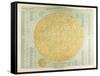 Map of the Moon, 1872-null-Framed Stretched Canvas