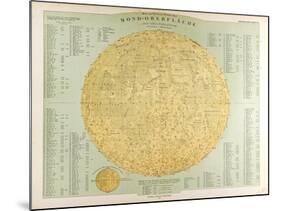 Map of the Moon, 1872-null-Mounted Giclee Print