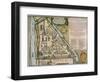 Map of the Moscow Kremlin (Castellum Urbis Moskva), Russia, 1597-Willem Janszoon Blaeu-Framed Giclee Print