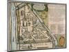 Map of the Moscow Kremlin (Castellum Urbis Moskva), Russia, 1597-Willem Janszoon Blaeu-Mounted Giclee Print