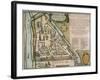 Map of the Moscow Kremlin (Castellum Urbis Moskva), Russia, 1597-Willem Janszoon Blaeu-Framed Giclee Print