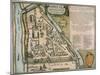 Map of the Moscow Kremlin (Castellum Urbis Moskva), Russia, 1597-Willem Janszoon Blaeu-Mounted Giclee Print