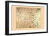 Map of the Most Inhabited Part of New England-T. Jefferys-Framed Art Print