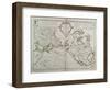 Map of the New Discoveries to the North of the South Seas, 1750-Guillaume Delisle-Framed Premium Giclee Print