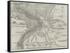Map of the New Fortifications of Antwerp-John Dower-Framed Stretched Canvas