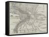 Map of the New Fortifications of Antwerp-John Dower-Framed Stretched Canvas