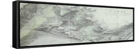 Map of the New Simplon Pass, 1803-Nicolas Ceard-Framed Stretched Canvas