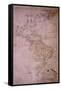 Map of the New World, C.1532-null-Framed Stretched Canvas