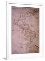 Map of the New World, C.1532-null-Framed Giclee Print