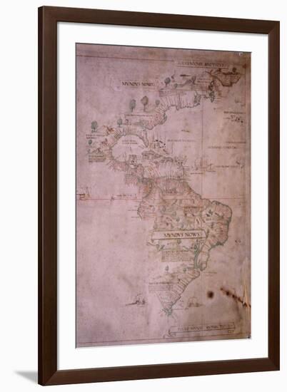 Map of the New World, C.1532-null-Framed Giclee Print