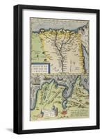 Map of the Nile Delta and of Ancient City of Carthage, from Theatrum Orbis Terrarum-null-Framed Premium Giclee Print