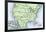 Map of the North American Transcontinental Railways, 1800s-null-Framed Giclee Print