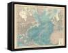 Map of the North Atlantic Ocean-Unknown-Framed Stretched Canvas