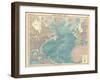 Map of the North Atlantic Ocean-Unknown-Framed Giclee Print