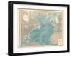 Map of the North Atlantic Ocean-Unknown-Framed Giclee Print