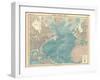 Map of the North Atlantic Ocean-Unknown-Framed Giclee Print