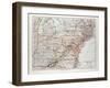 Map of the North East of the United States of America 1899-null-Framed Giclee Print
