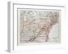 Map of the North East of the United States of America 1899-null-Framed Giclee Print