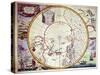 Map of the North Pole-John Seller-Stretched Canvas