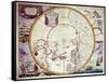 Map of the North Pole-John Seller-Framed Stretched Canvas