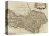 Map of the North Riding of Yorkshire-Robert Morden-Stretched Canvas