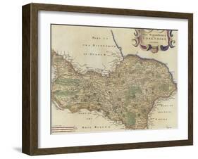 Map of the North Riding of Yorkshire-Robert Morden-Framed Giclee Print