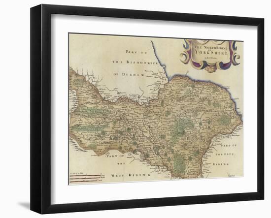 Map of the North Riding of Yorkshire-Robert Morden-Framed Giclee Print