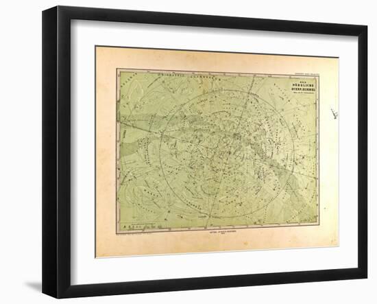 Map of the North Star Sky, 1872-null-Framed Giclee Print