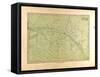 Map of the North Star Sky, 1872-null-Framed Stretched Canvas