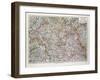 Map of the Northern Part of Bavaria, Germany, 1899-null-Framed Giclee Print