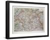 Map of the Northern Part of Bavaria, Germany, 1899-null-Framed Giclee Print