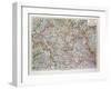 Map of the Northern Part of Bavaria, Germany, 1899-null-Framed Giclee Print