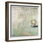 Map of the Northern Section of North America-Abbott Claude Bernou-Framed Giclee Print